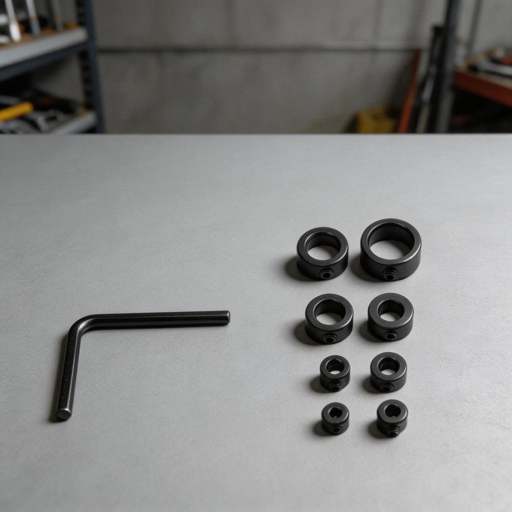 9Pcs Drill Bit Stop Collar for Depth Control with Hex Wrench
