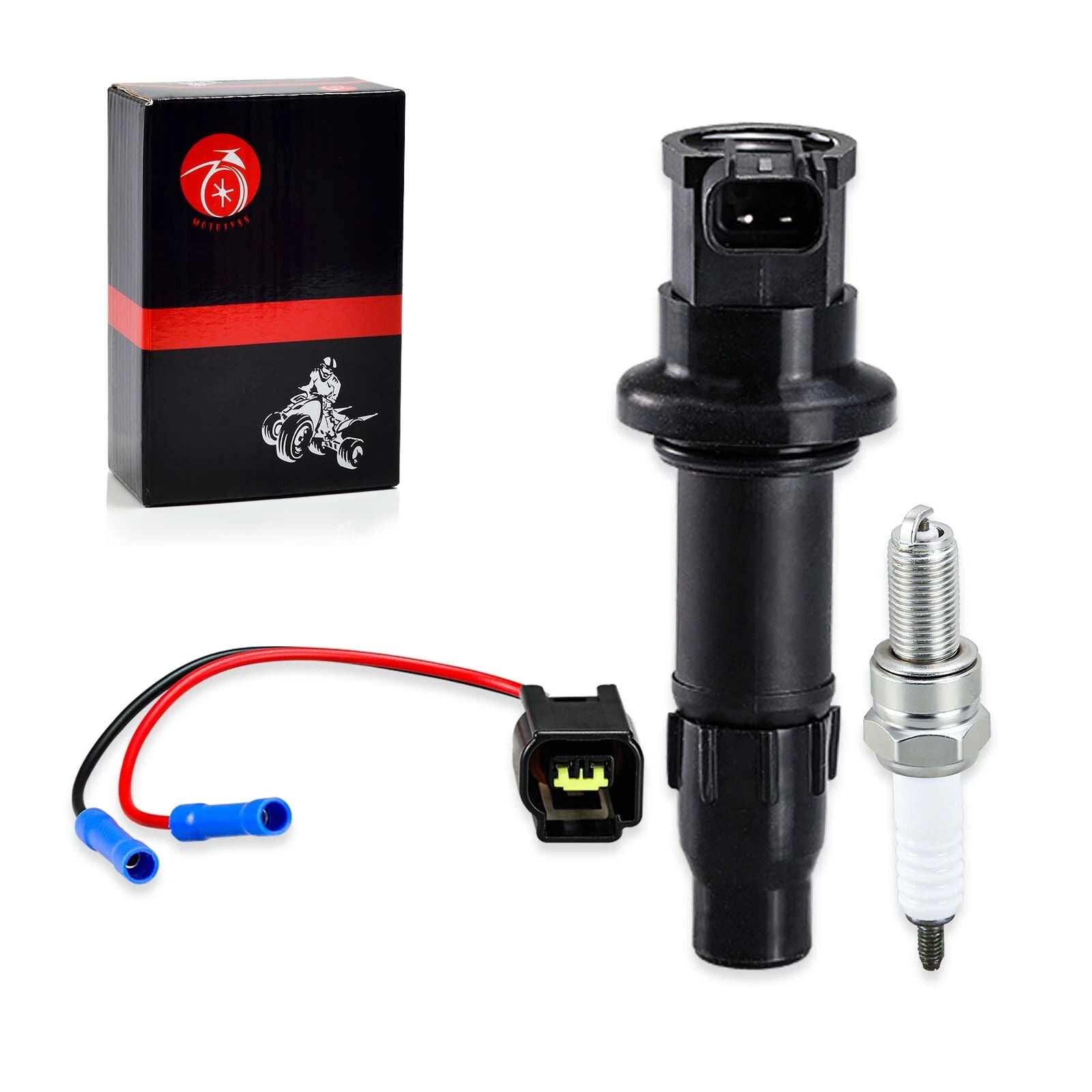Ignition Coil Spark Plug for Yamaha YZ450F (2003–2009), WR450F (2003–2011), YFZ450 (2004–2013)