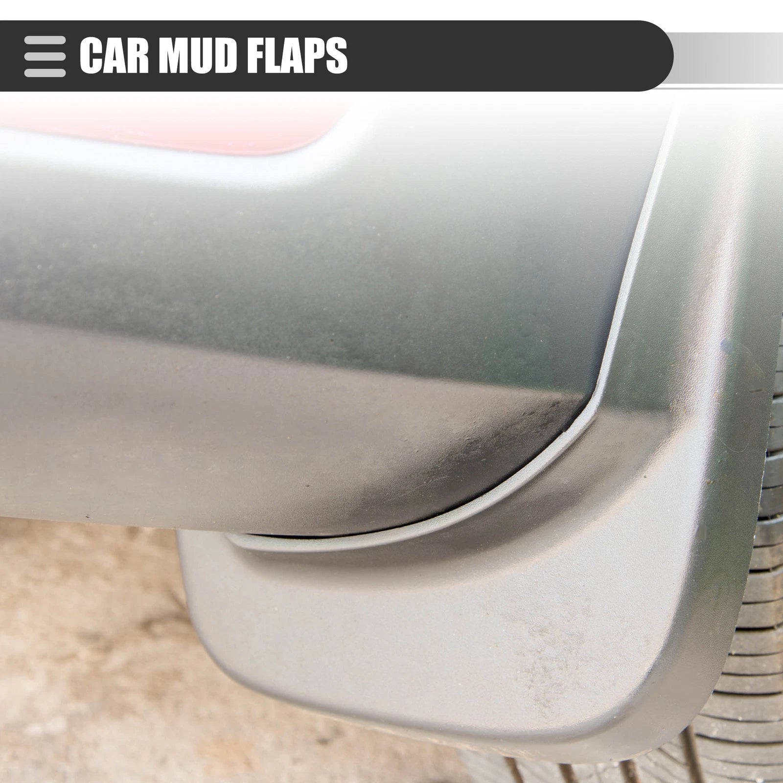 Car Mud Flaps Splash Guards Front Set with Screws for Ford Ranger (2019–2022)