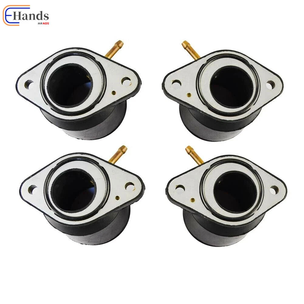 Set of 4 Carburetor Intake Manifold Boots for Yamaha XJR1200 XJR1300 (1995–2001)