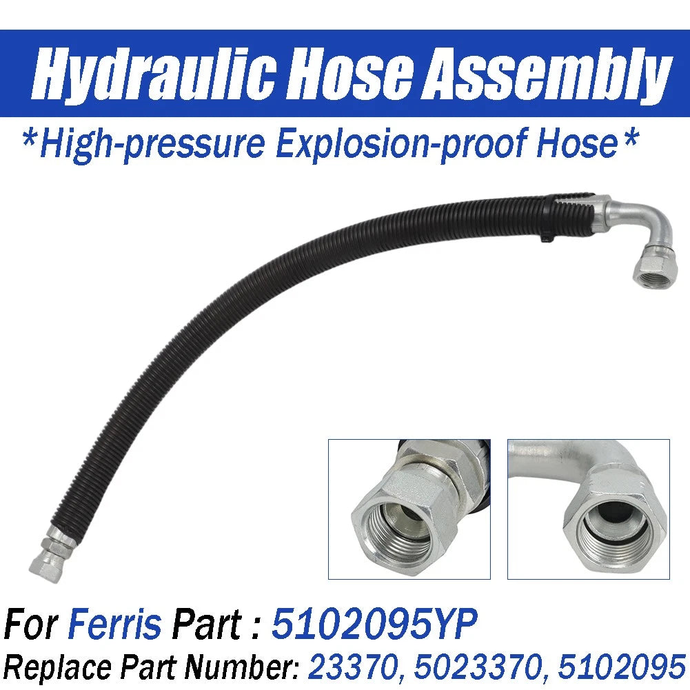 Replacement Hydraulic Hose Assembly for Ferris 23370, 5023370, 5102095