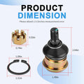 Set of 4 Front Upper Lower Ball Joints for Yamaha Grizzly Kodiak 450 550 700 (2013–2024)