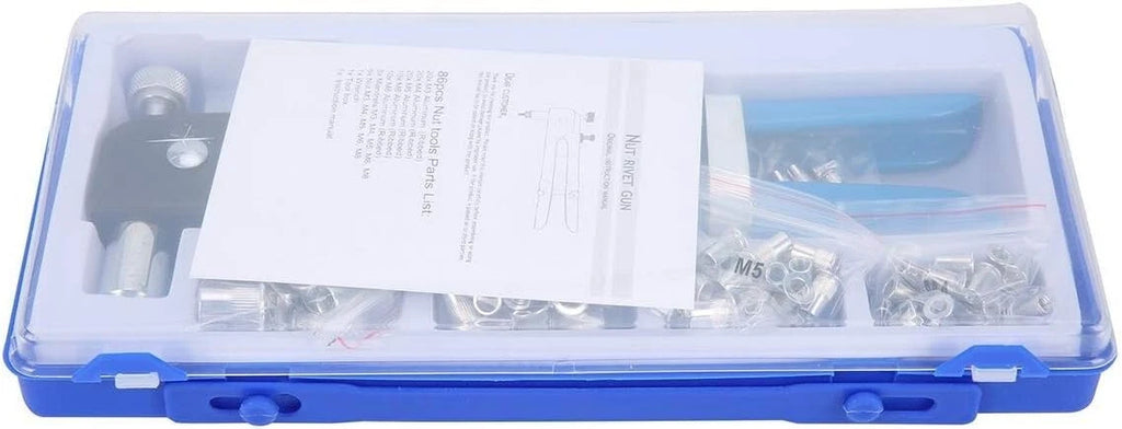 86Pc Rivnut Setter Tool Kit for M3-M8 Rivets