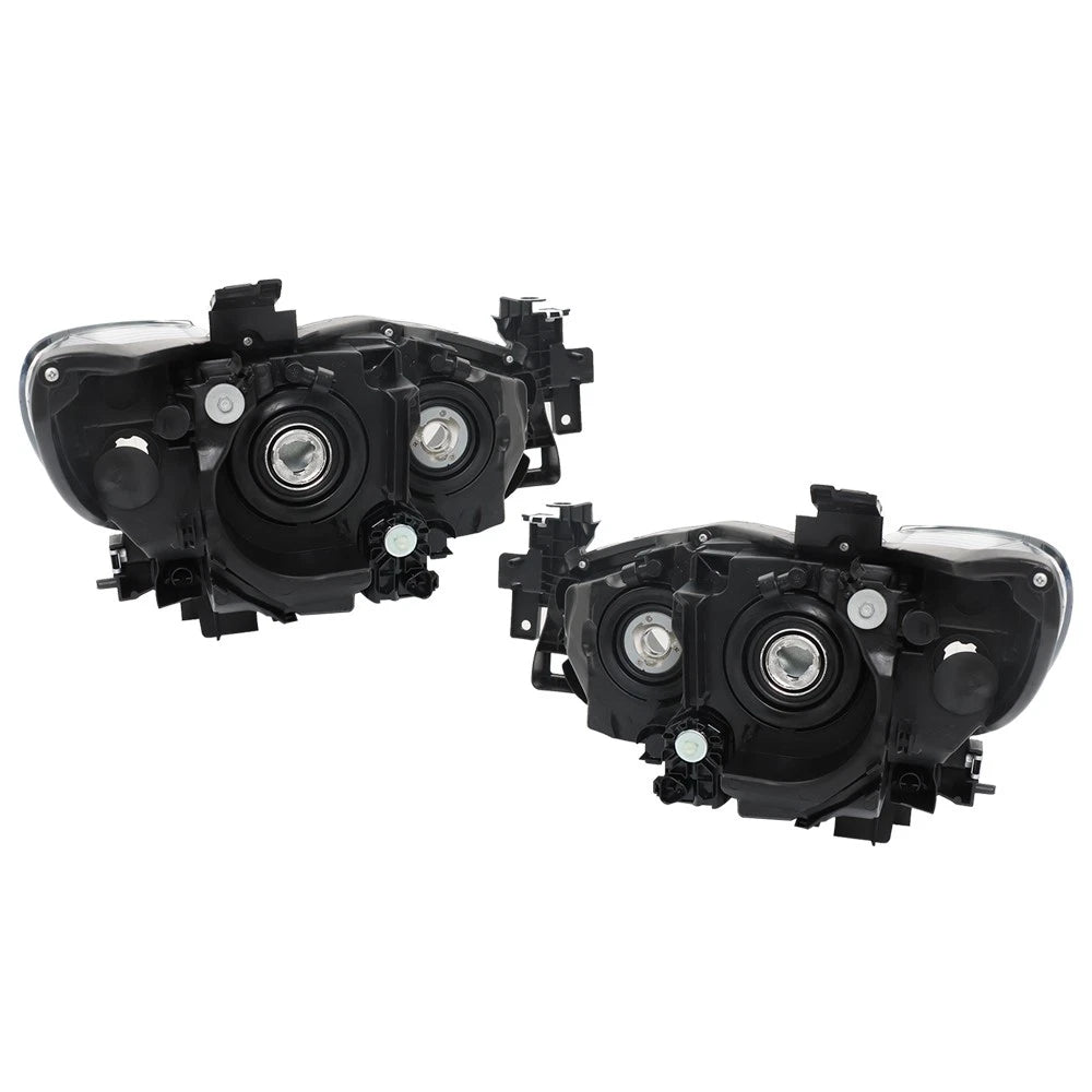 Headlight Assembly for Mazda 6 (2014–2017) Right + Left Halogen Black Housing