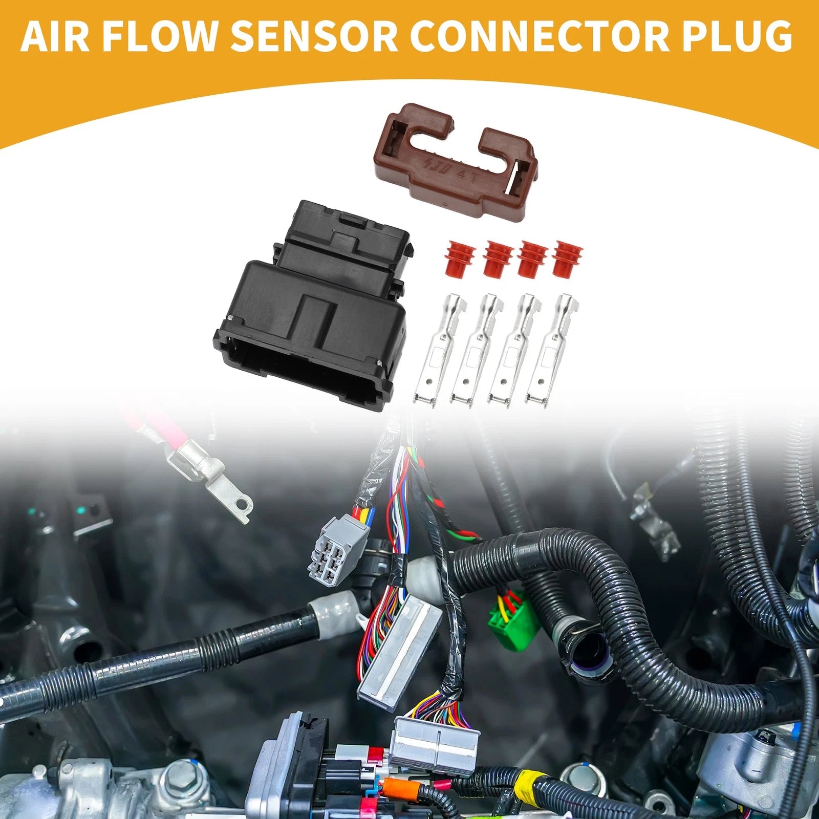 4 Pin Air Flow Sensor Connector Plug Female for Toyota (2009–2014)