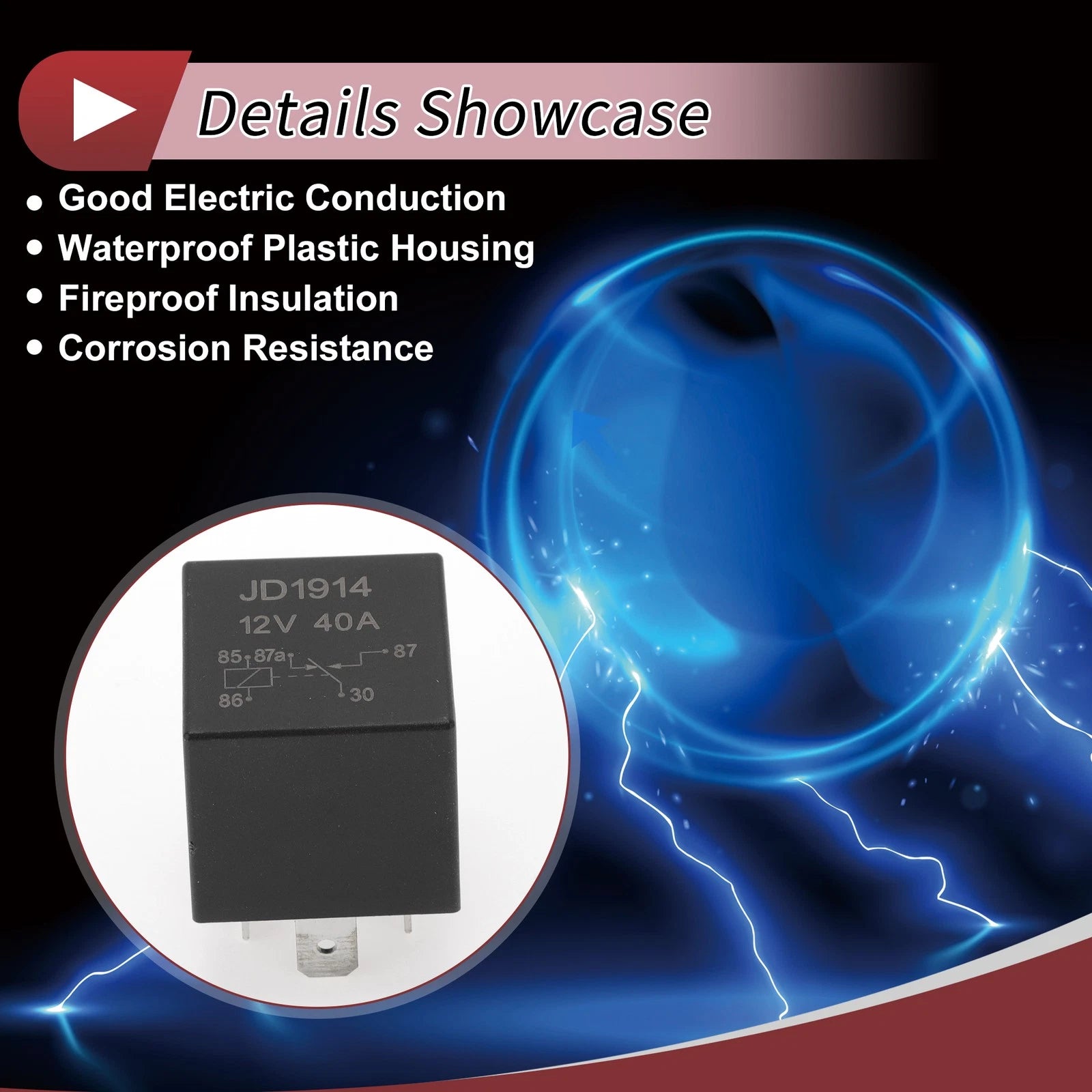 Convertible Top Hydraulic Pump Relay 5 Pin Replacement for BMW 325e (1987–1992)
