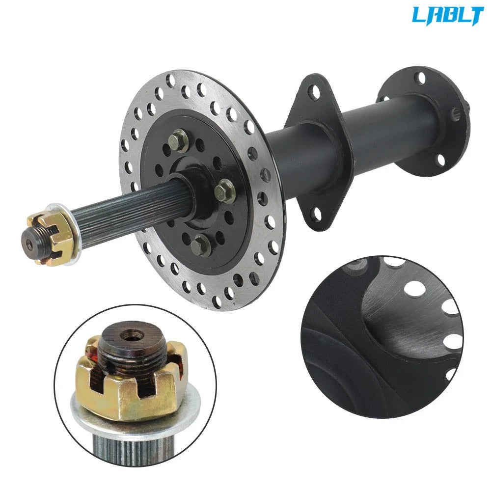 Rear Axle Kit for Go Kart Golf Cart ATV (40", 5" Wheels, 3 Stud Hub)