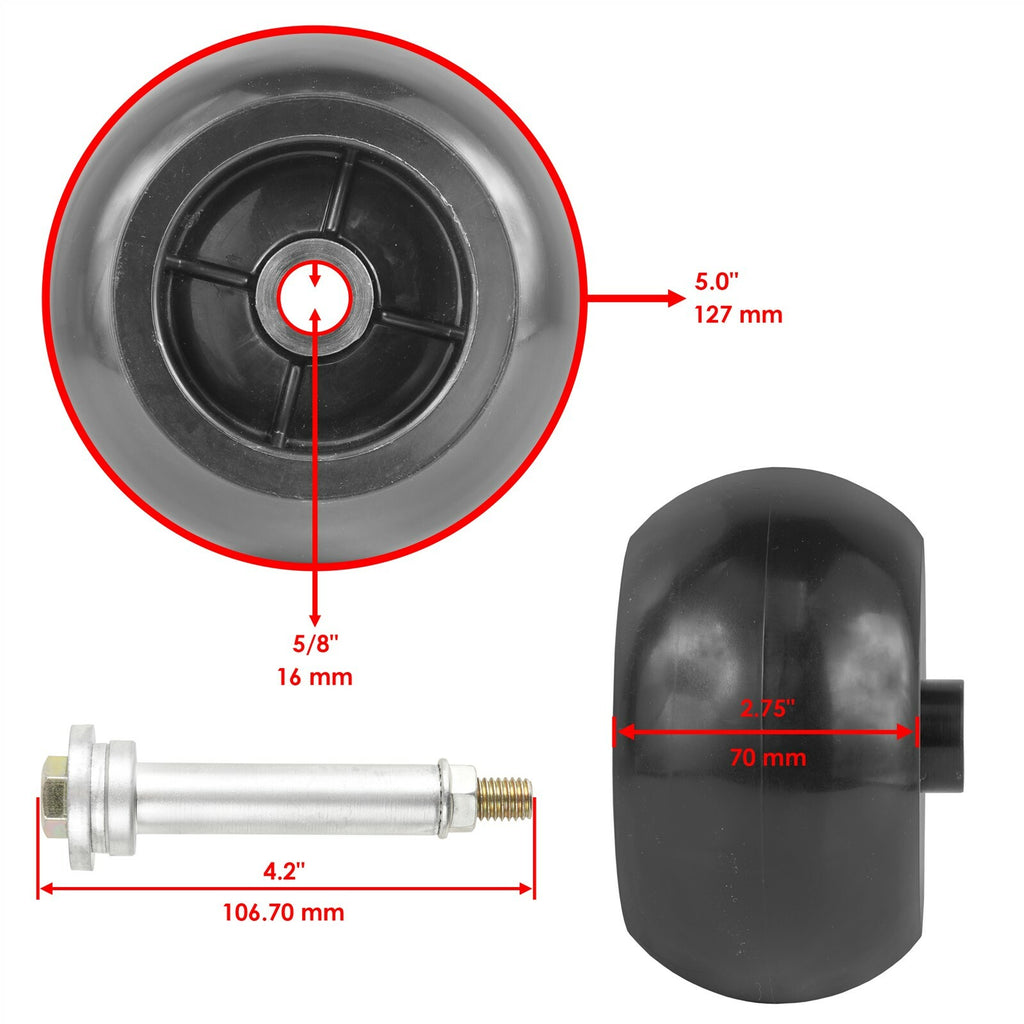 Deck Wheel Replacement for Husqvarna BZ6127 BZ7234 IZ4217 (2012–2018)