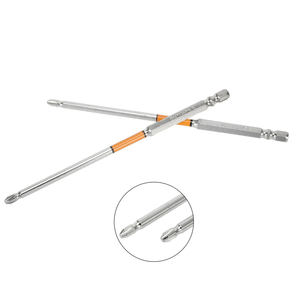 HRC62 Magnetic Cross Screwdriver Bits PH2 for Impact Drill (Universal)