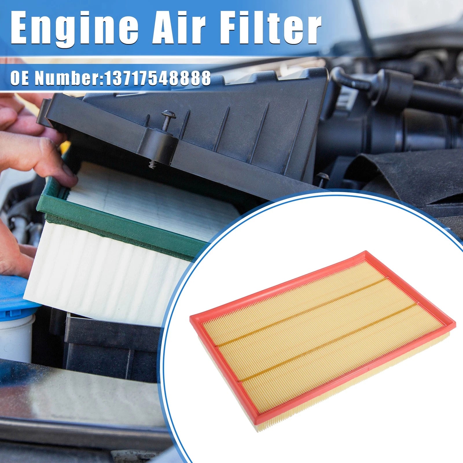 Car Engine Air Filter Replacement for BMW X5 3.0si E70 (2007–2010)