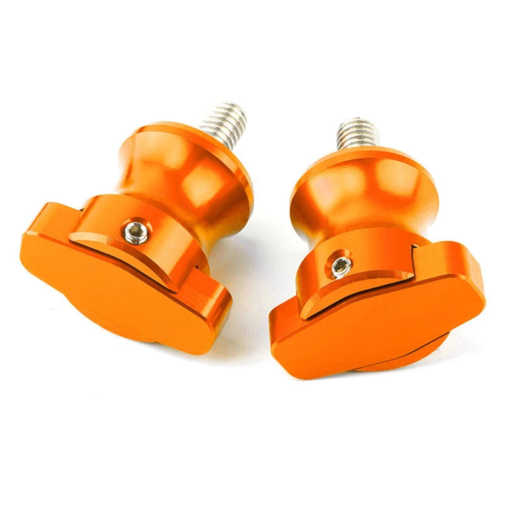 2X Swingarm Sliders for Honda CBR600RR (2003–2017) 8mm Orange
