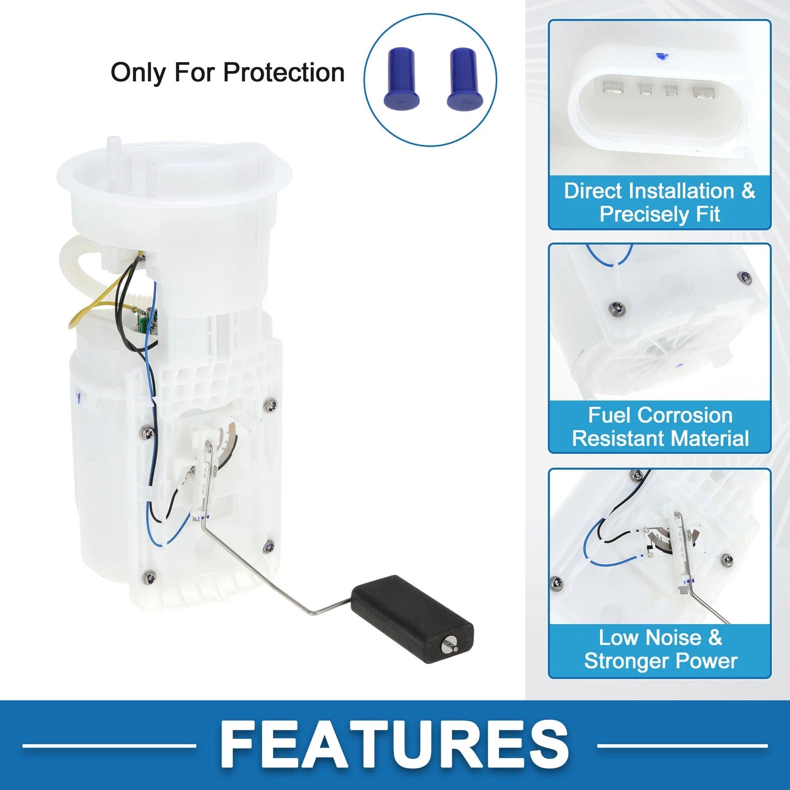 Electric Fuel Pump Assembly Replacement for Volkswagen Golf Jetta Beetle (2011–2024)