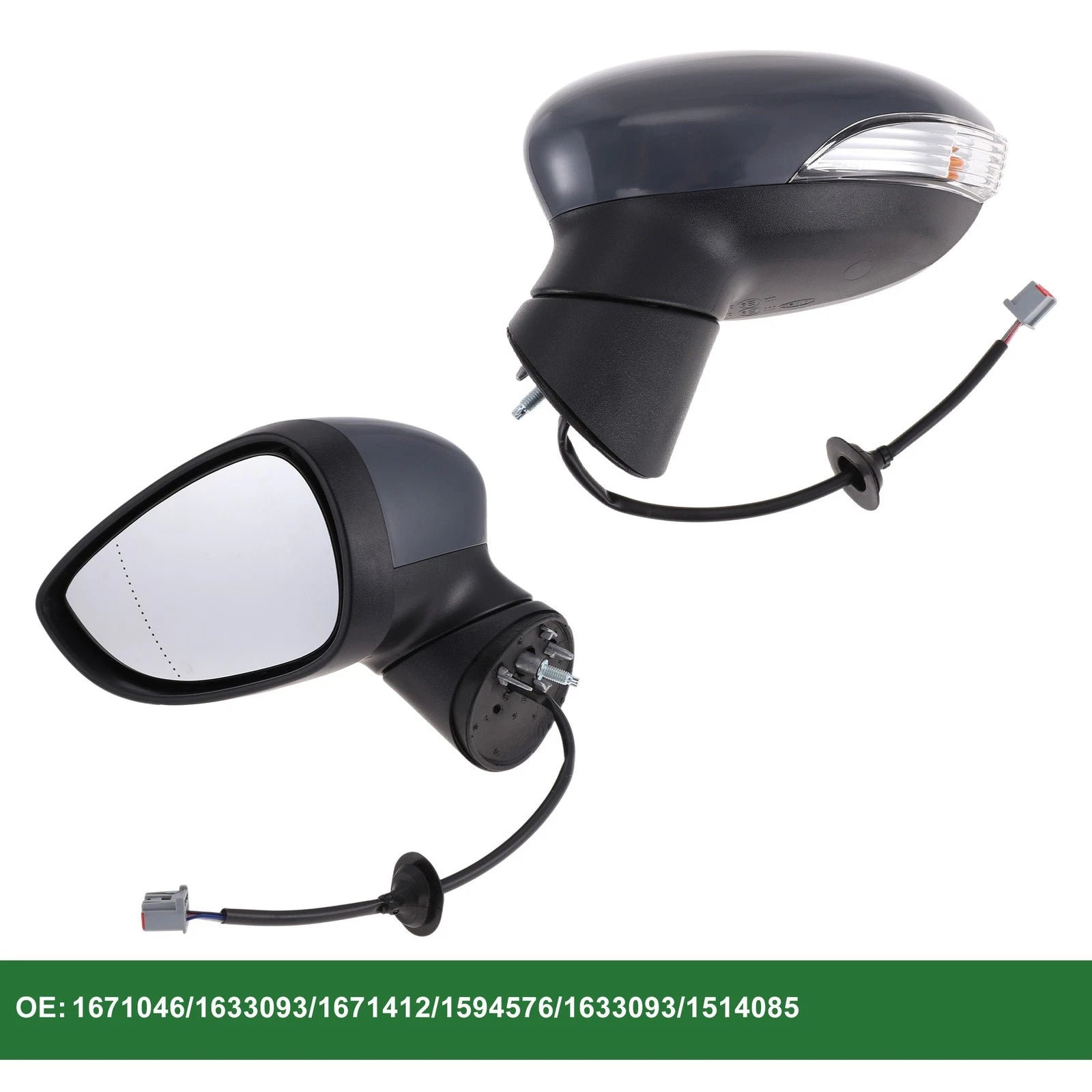 Left Side Door Mirror Replacement for Ford Fiesta Mk7 (2008–2012) Electric