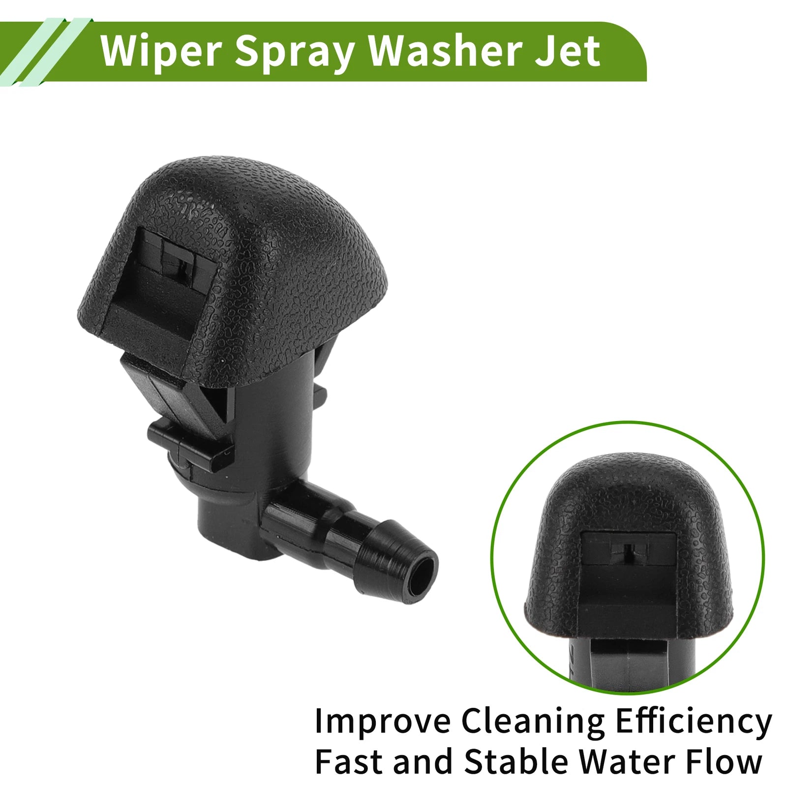 Windshield Washer Nozzle with Hose Connector for Honda (2011–2017)