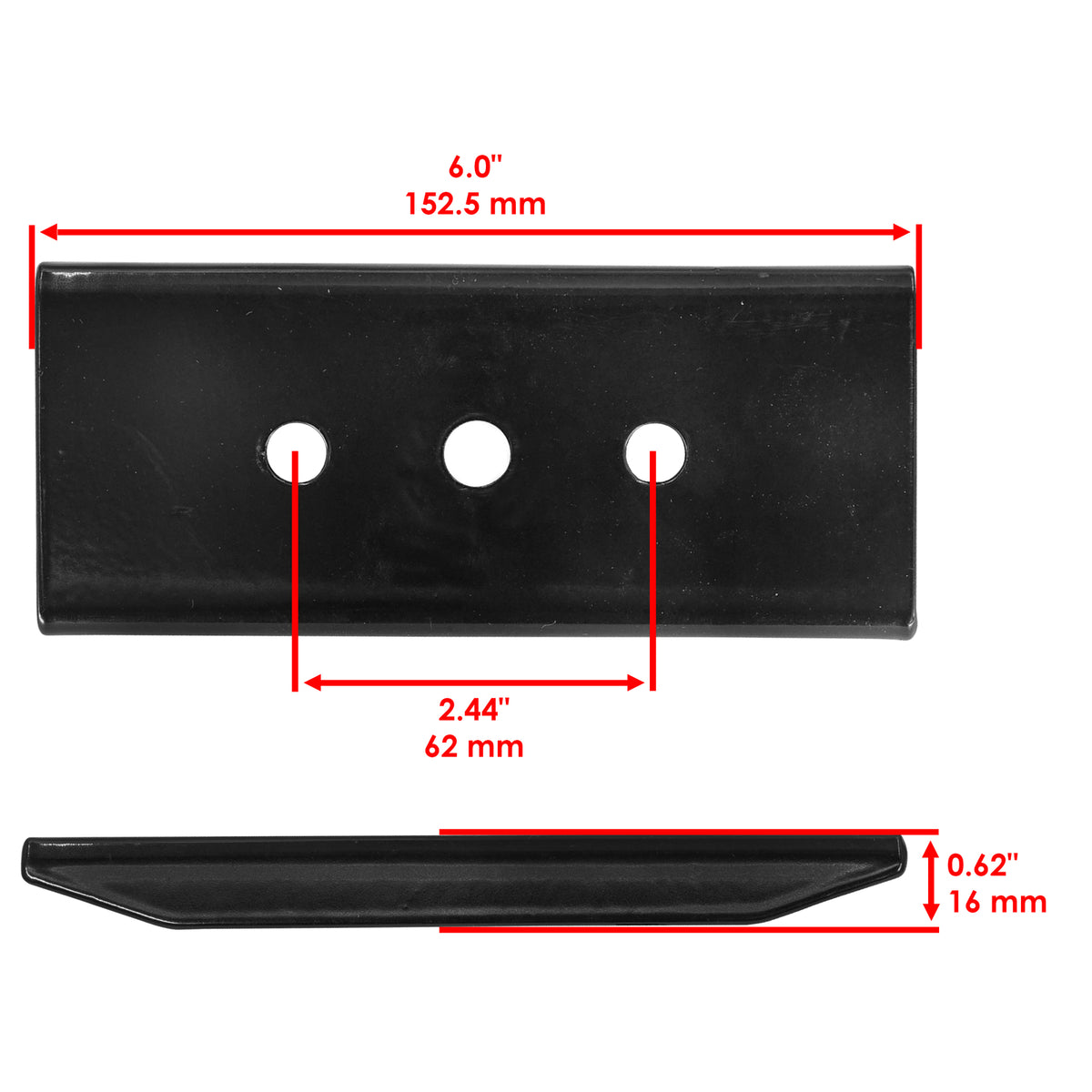Deck Blade Stiffener with Bolt for Exmark QTS691KA422 (2019–2020)