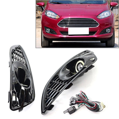 Set of 2 Front LED Fog Lamps for Ford Fiesta (2012–2016)