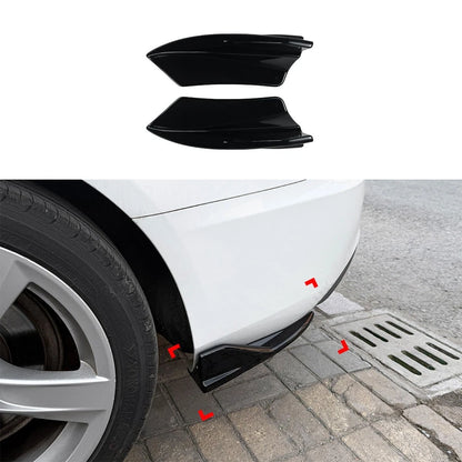 Pair Gloss Black Side Corner Splitter for Audi S5 8T (2013–2016)