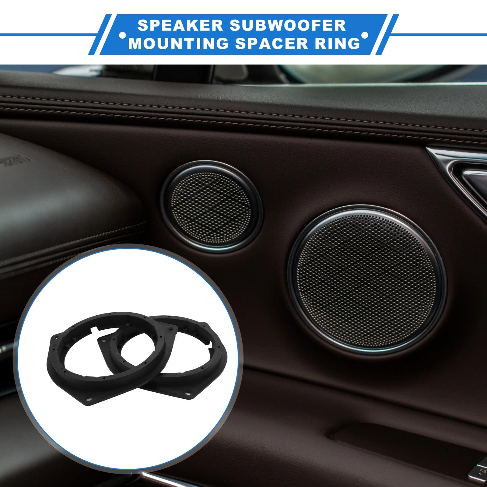 2X Speaker Spacer Ring for Toyota Echo (2000–2005) 6.5'' Tweeter