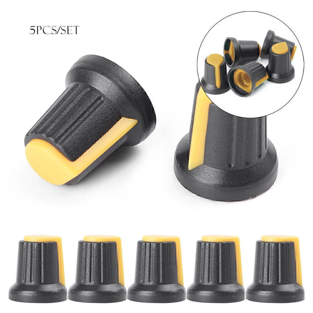 5PCS Potentiometer Switch Knob Caps for Volume Control (Universal)