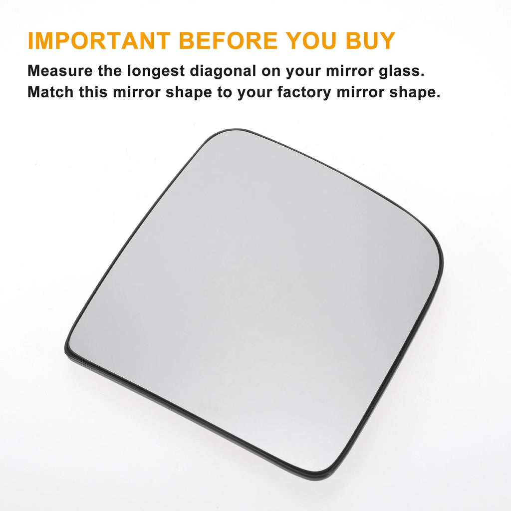 Right Upper Side White Mirror Glass for Ford Transit (Non-heated)