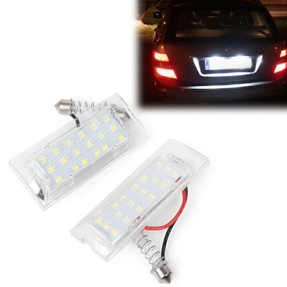 2Pcs LED License Plate Light for BMW X5 E53 X3 E83 (2003–2009)