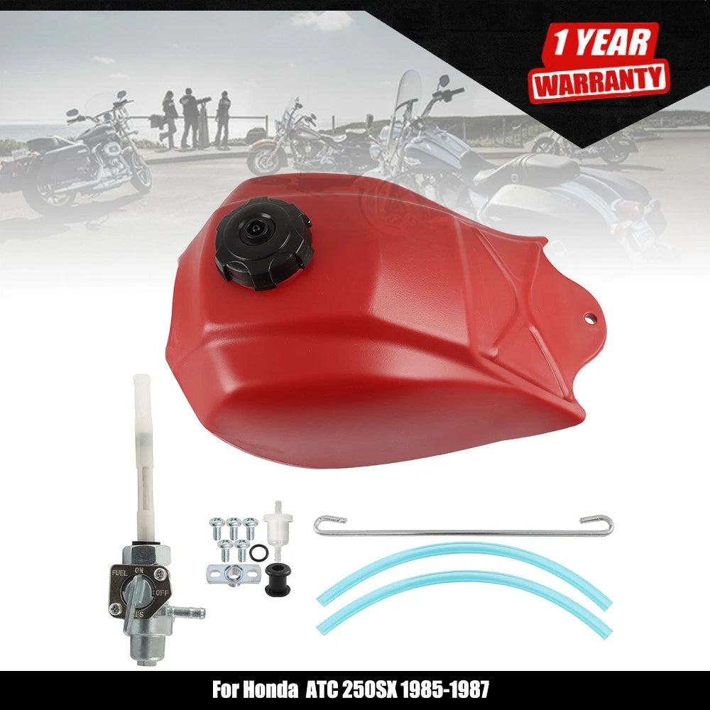 Plastic Fuel Tank & Gas Cap for Honda ATC250SX (1985–1987)