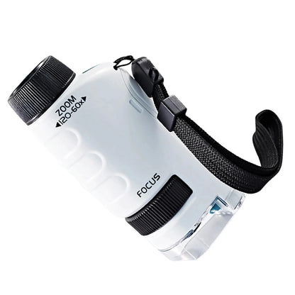 Handheld Pocket Microscope 60X-120X with LED Light