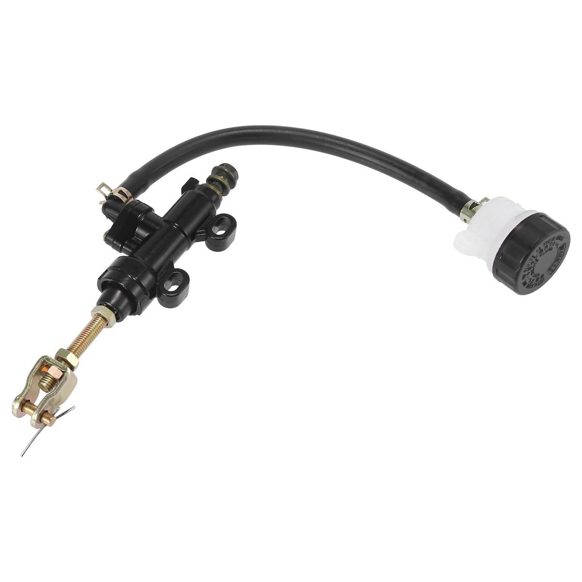 Rear Brake Master Cylinder Pump with Reservoir for Motorcycle Dirt Bike (Black)