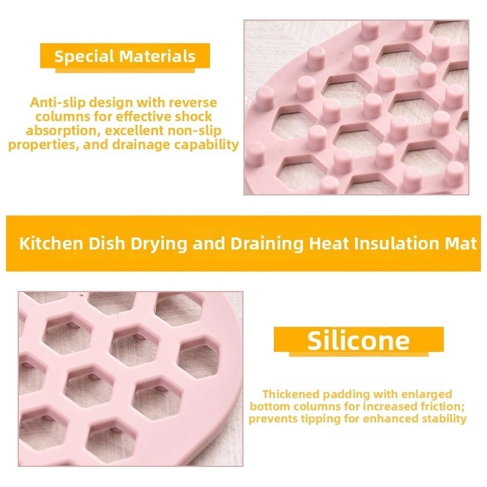 Silicone Drain Pad for Sink Protection (34.5cm x 34.5cm)