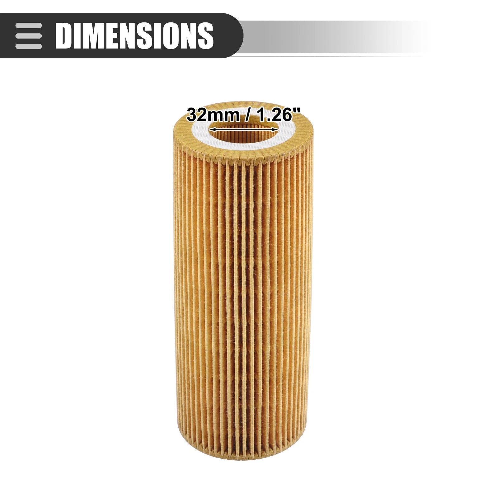 Engine Oil Filter with Gasket for BMW X5 3.0L L6 (2009–2013)