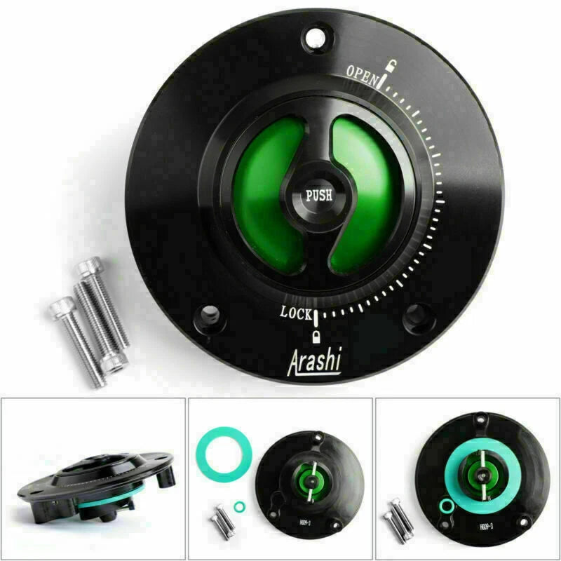 Keyless Fuel Gas Tank Cap for Suzuki GSF 650/1200S/1250 Bandit (2005–2018) Green T9