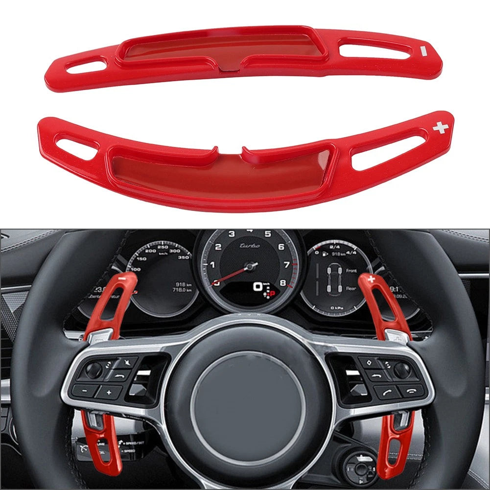 Steering Wheel Shift Paddle Extensions for Porsche 911, 718, Panamera, Macan (2017–2023)