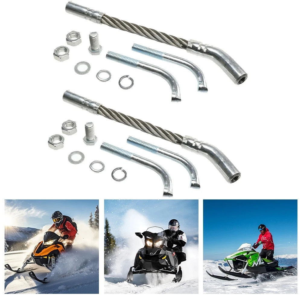 Left Right Ice Scratcher Kit for Snowmobile Reverse Track and Non Reverse Use