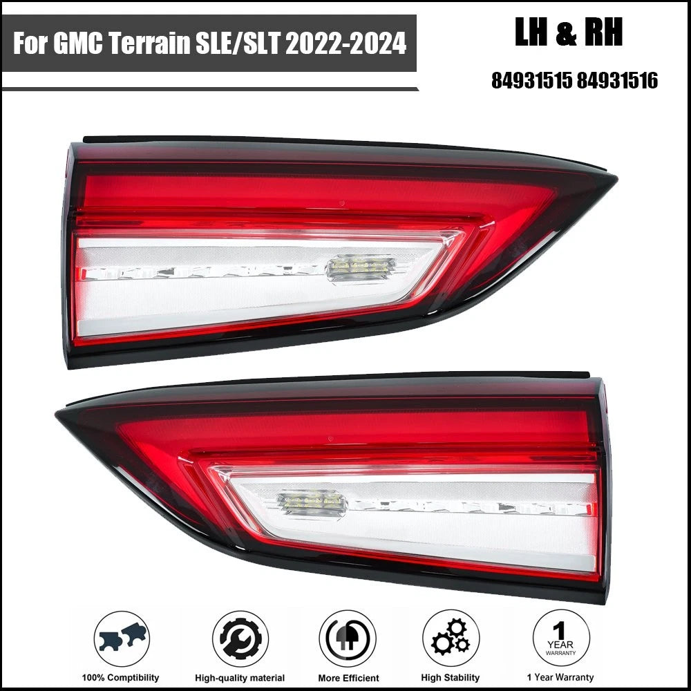 Set of 2 LED Tail Light Assembly for GMC Terrain SLE/SLT (2022–2024)