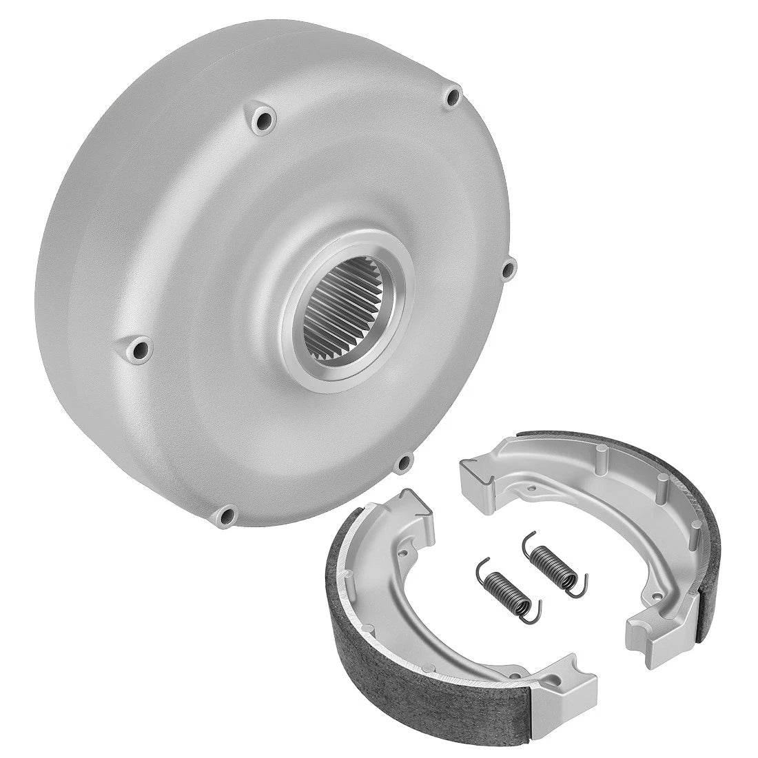Rear Brake Drum Hub & Brake Shoes Kit for Honda Recon 250 TRX250TM (2002–2023)