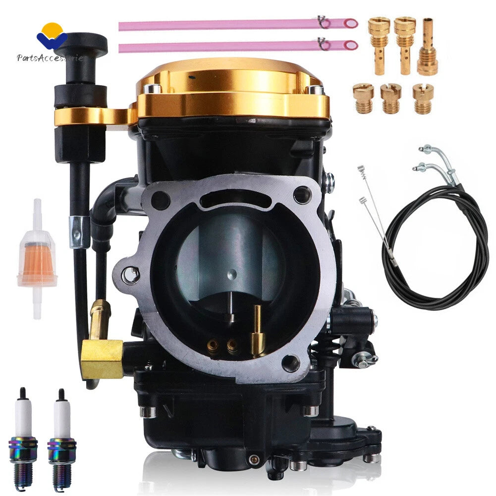 Carburetor and 51'' Throttle Cable for Harley-Davidson Sportster 883 1200