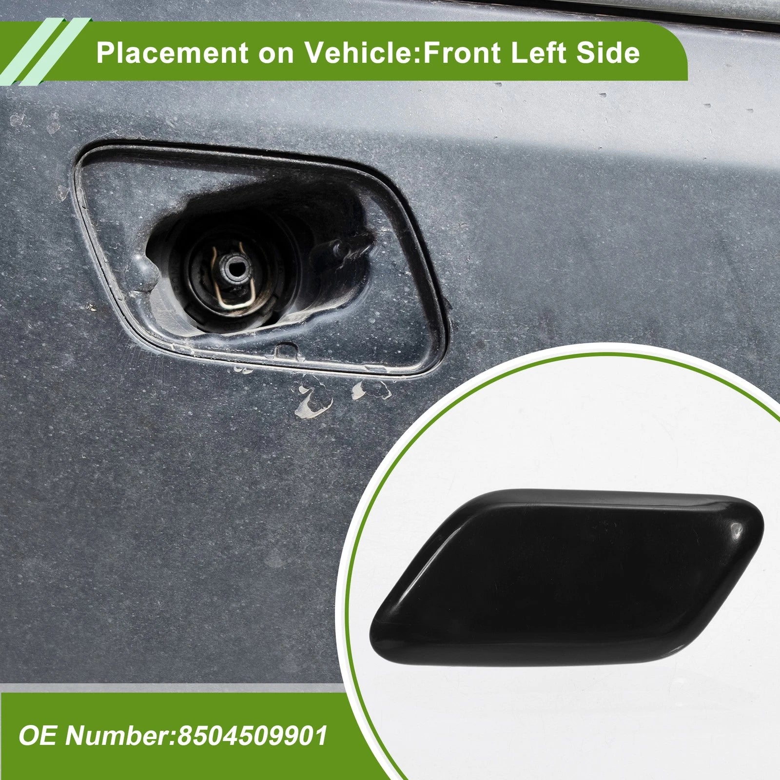 Washer Nozzle Cover Cap Front Left for Toyota Avensis (2009–2018)