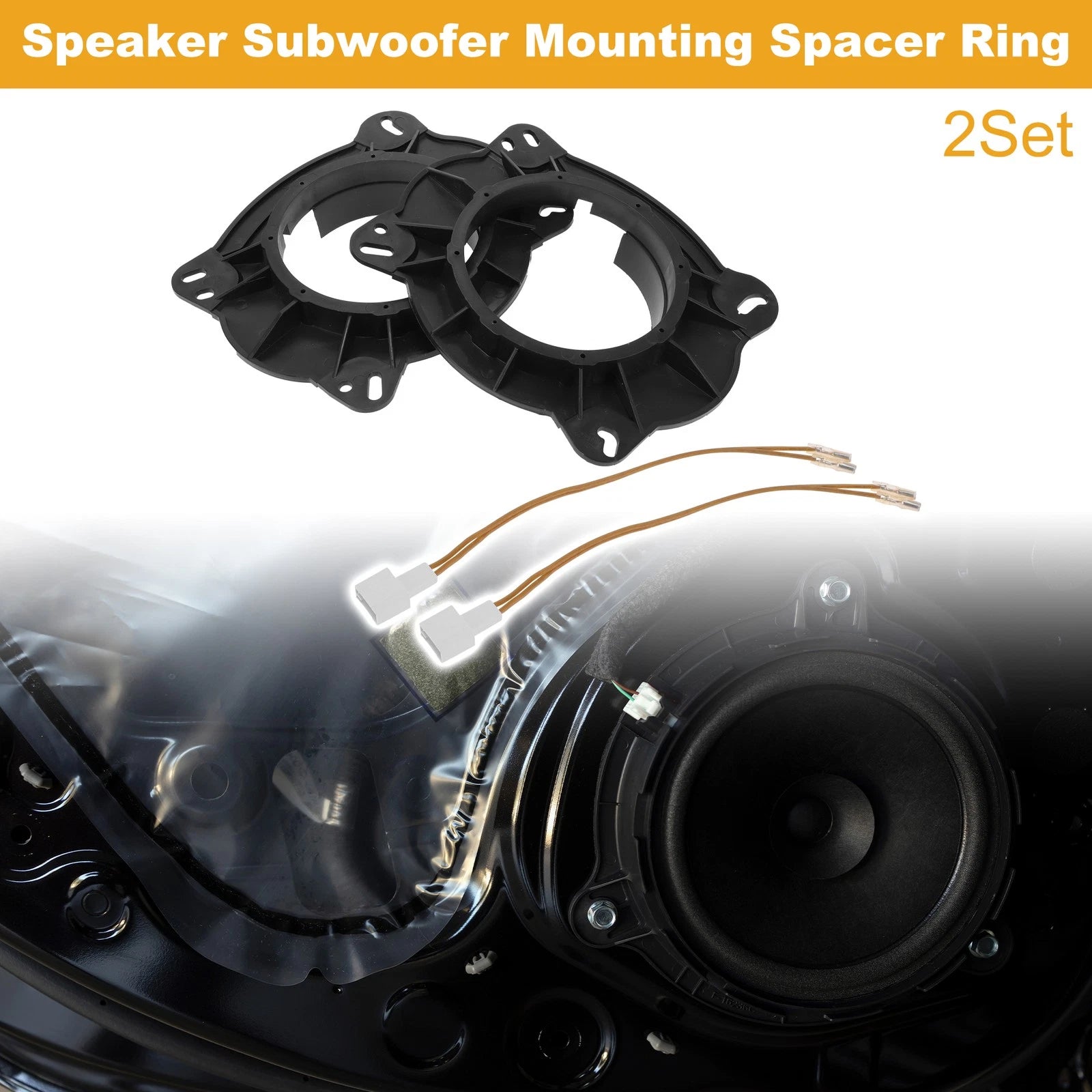 Tweeter Speaker Spacer Ring Adapter for Toyota Camry (2006–2017) 2 Set