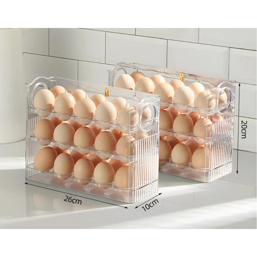 30 Egg Vertical Holder for Fridge Door (26x10x20cm)