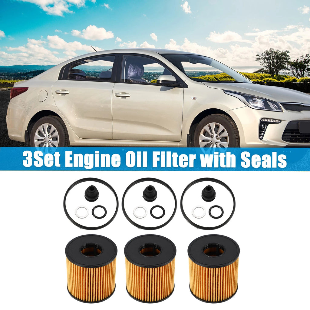 Engine Oil Filter Replacement for Hyundai Elantra 2.0L (2021–2022) 3 Pack