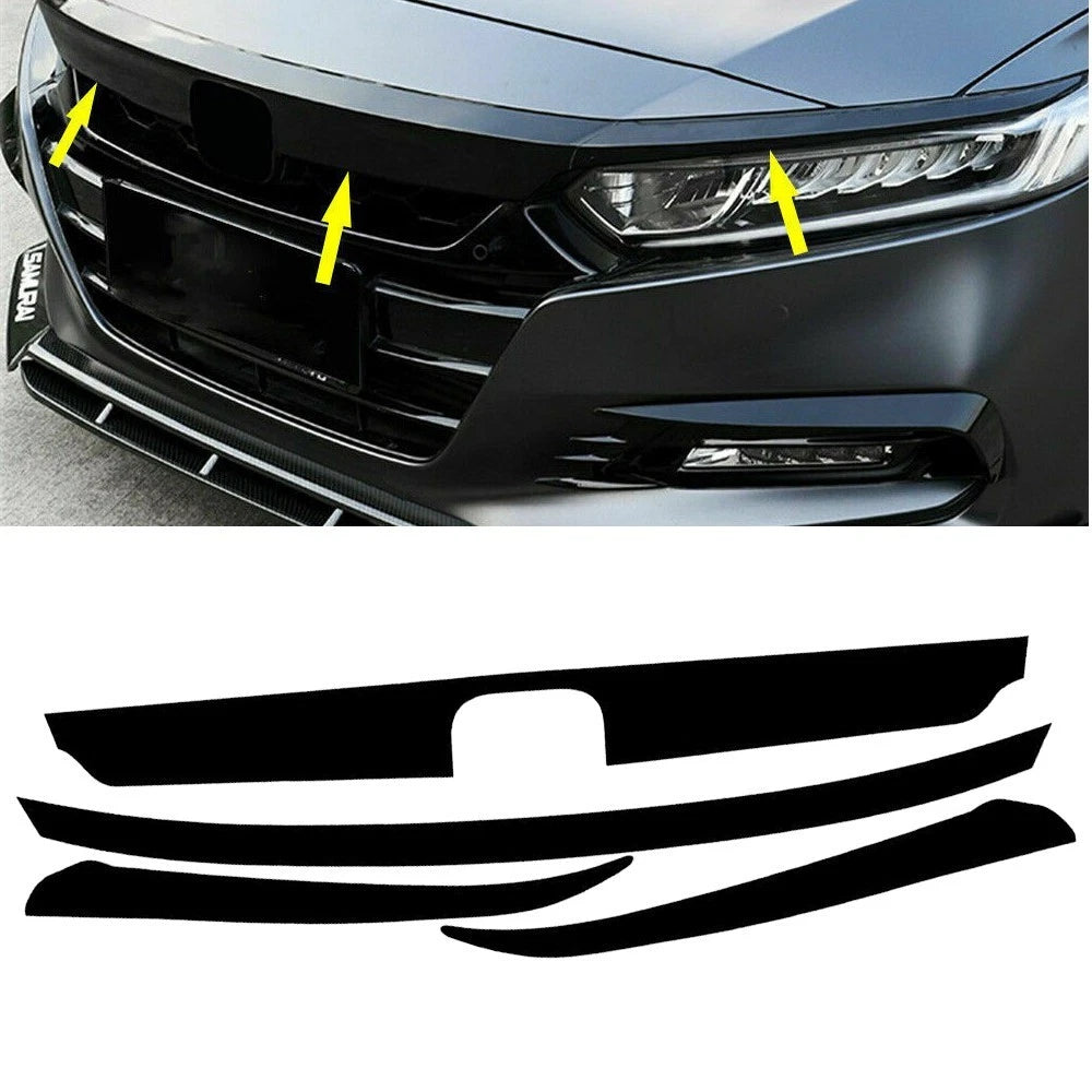 Front Grille Chrome Delete Blackout Vinyl Trim for Ford (2018–2020)