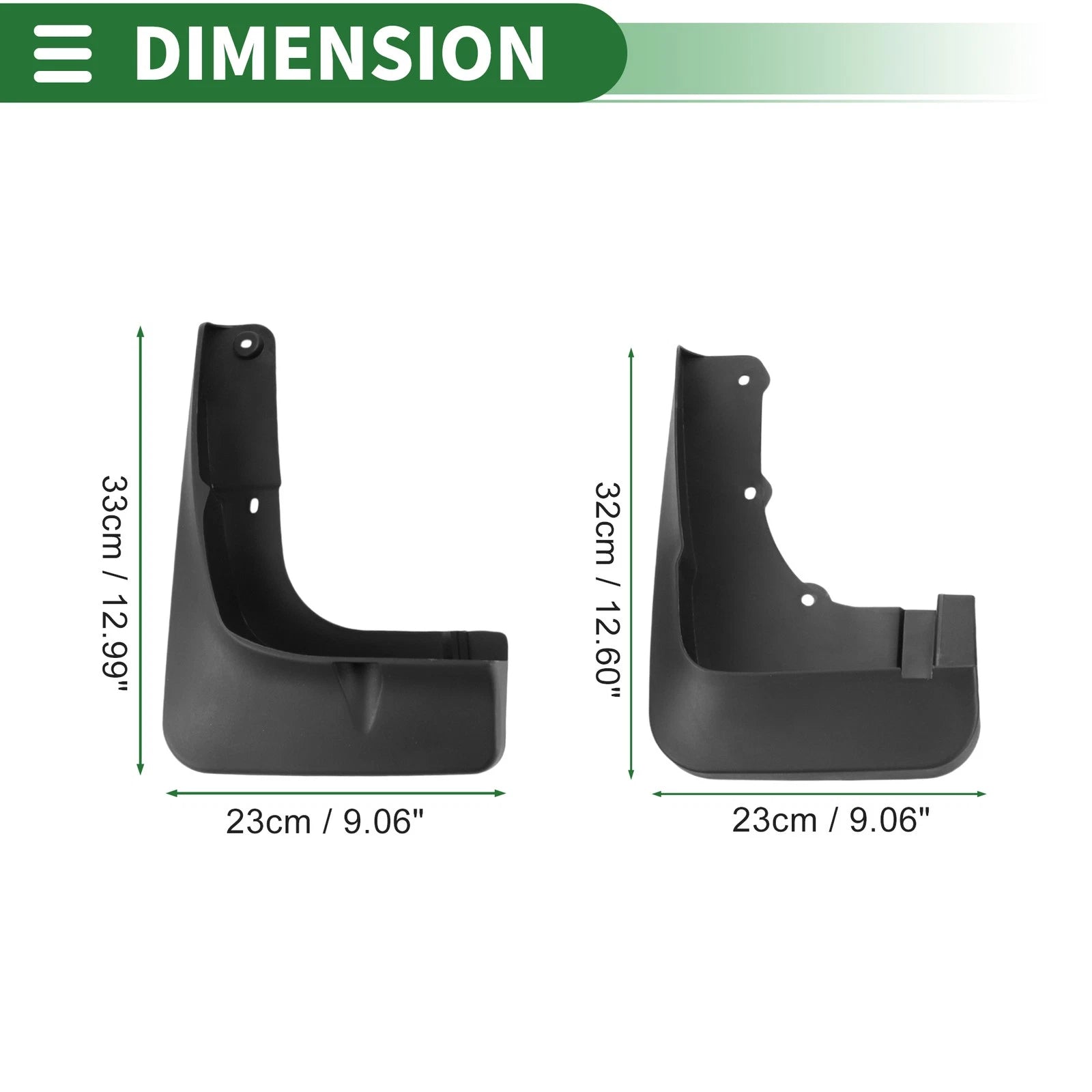 Mud Flaps Splash Guards 1 Set Mud Guards for Mitsubishi Outlander (2015–2020)