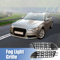 Front Fog Light Mesh Honeycomb Grill Cover for Audi A6 C7 (2012–2015)