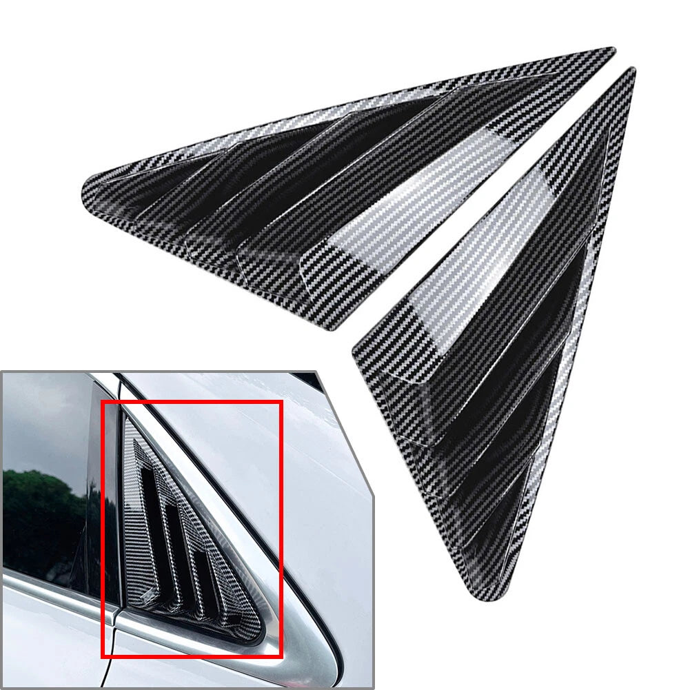 Rear Window Louvers for Audi A3 8Y Sedan (2021–2024) Carbon Look
