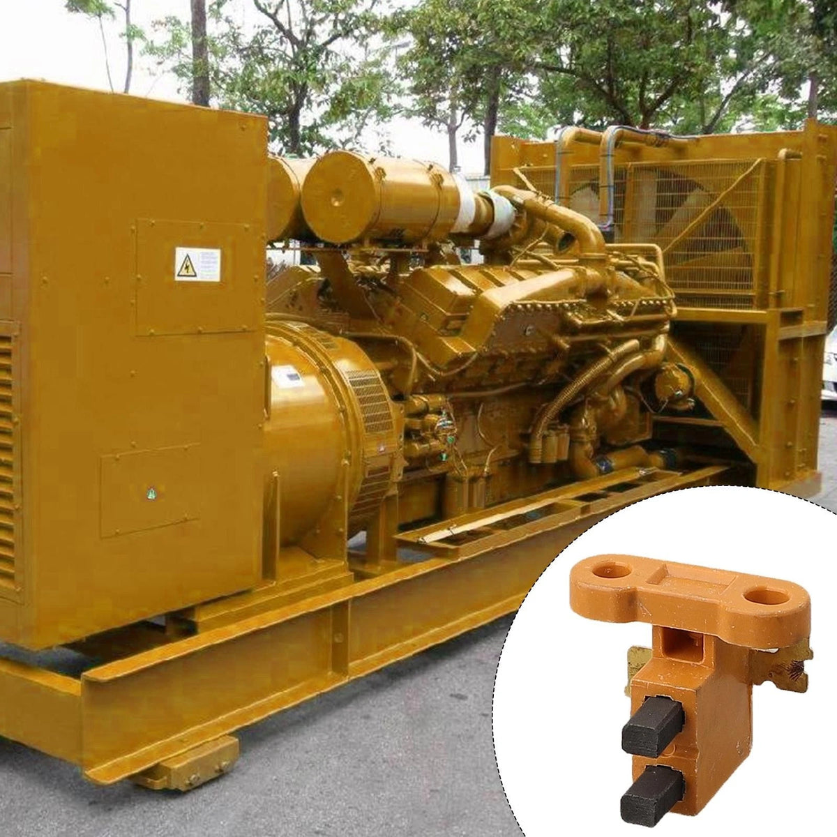Carbon Brush Holder for 23KW 58KW Electric Generators
