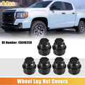 Wheel Lug Nut Covers Replacement Set for Chevrolet C1500 C2500 (Black) (1999–2006)