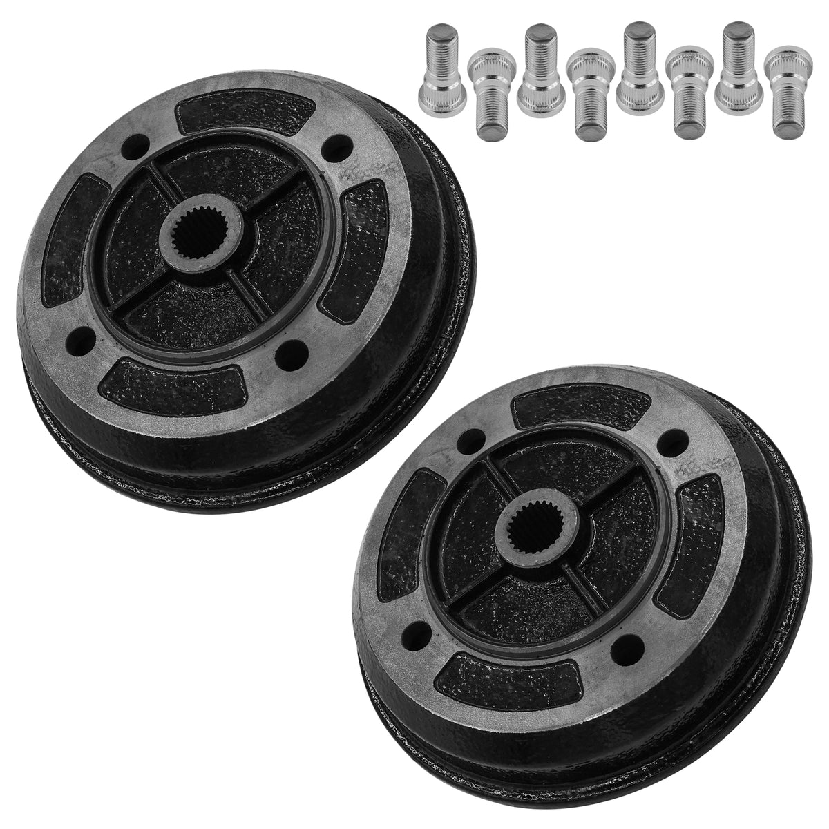 Rear Brake Drum Replacement W Bearing for Kawasaki Mule UTV (2005–2024)