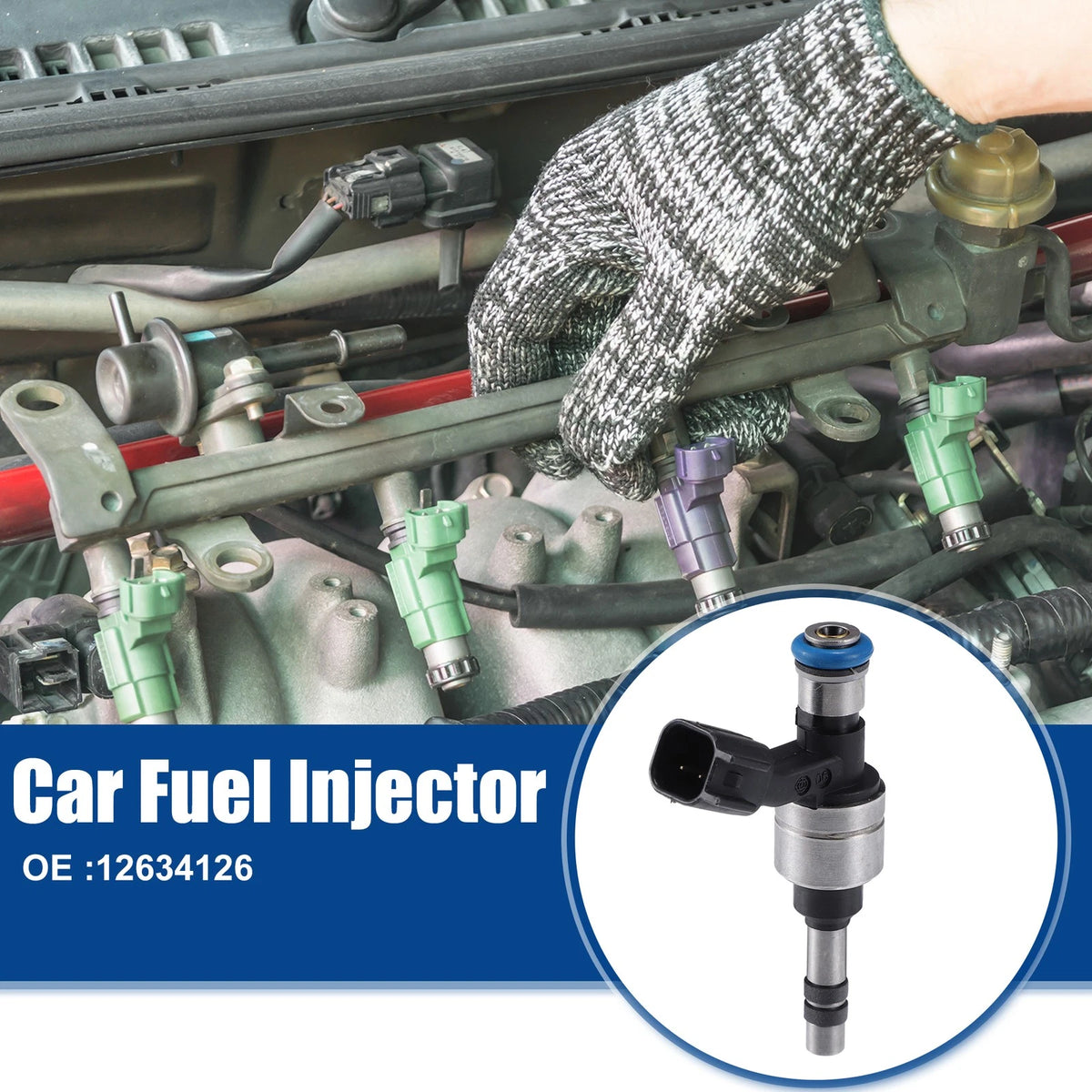 Fuel Injector Nozzle Set of 6 Replacement for Chevrolet Colorado 3.6L (2015–2016)
