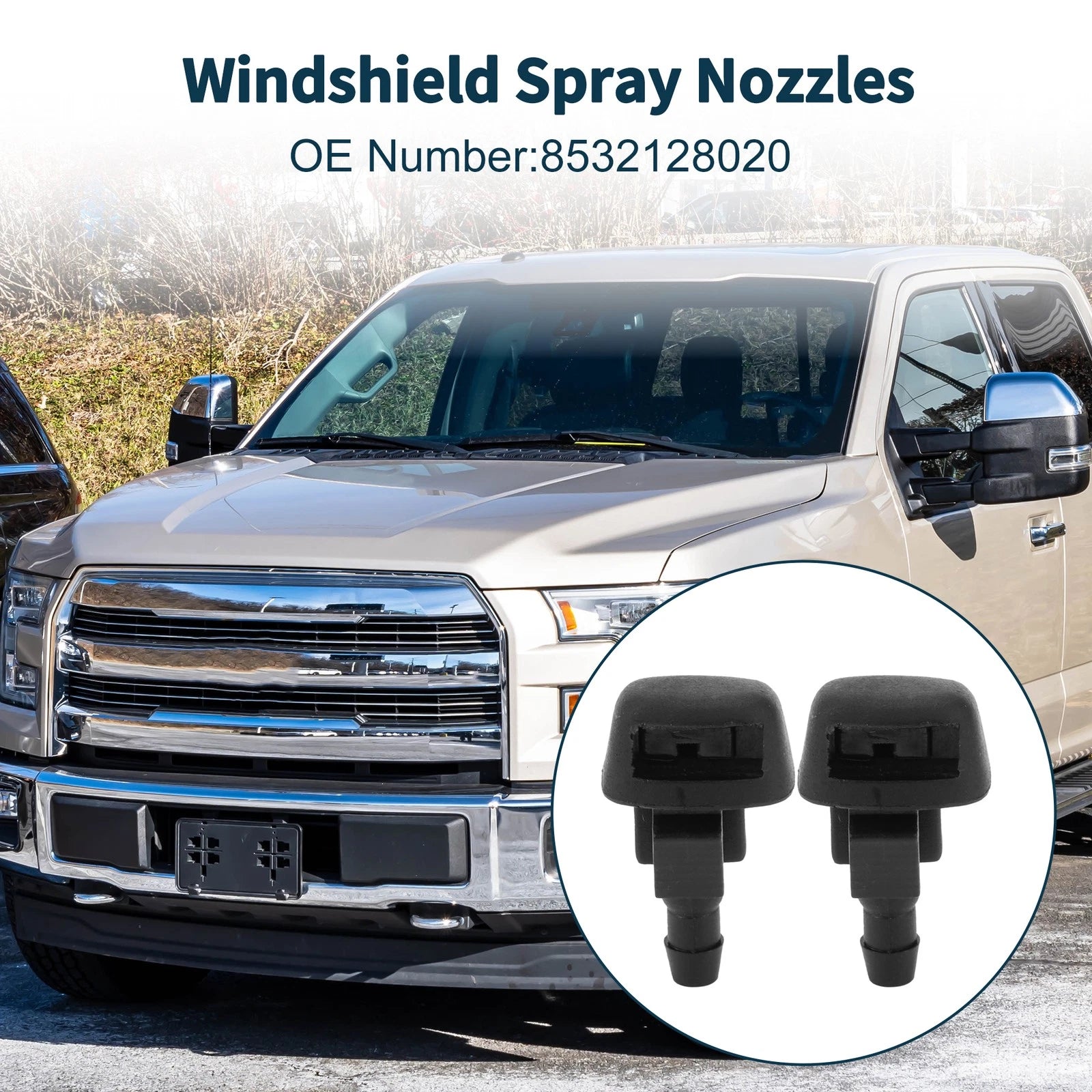 Windshield Washer Nozzle With Fluid Hose for Toyota (2010–2019)