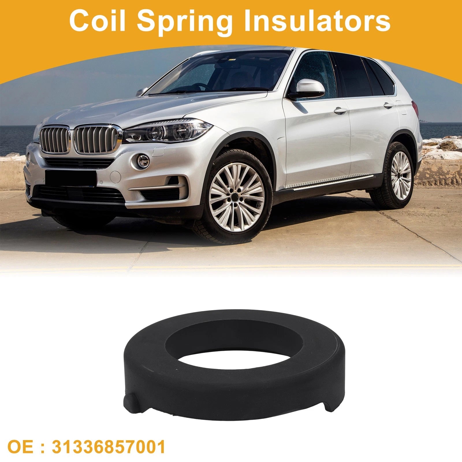 Upper Coil Spring Insulator for BMW X5 (2007–2017) Rubber 1 Pc